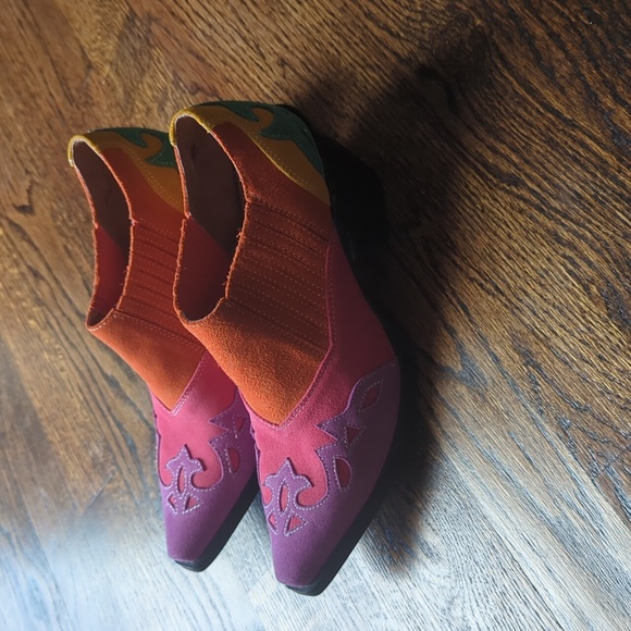 Jeffrey Campbell Color Me Bright Boots Booties NEW - Picture 2 of 5